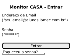 Tela Login UML
